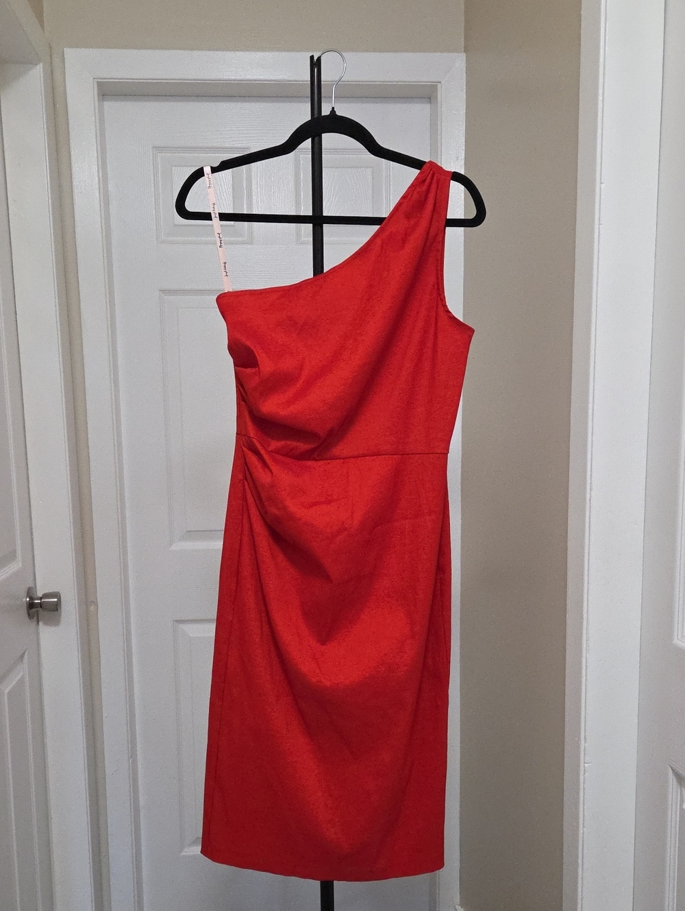 Joseph Ribkoff One-Shoulder Red Cocktail Dress